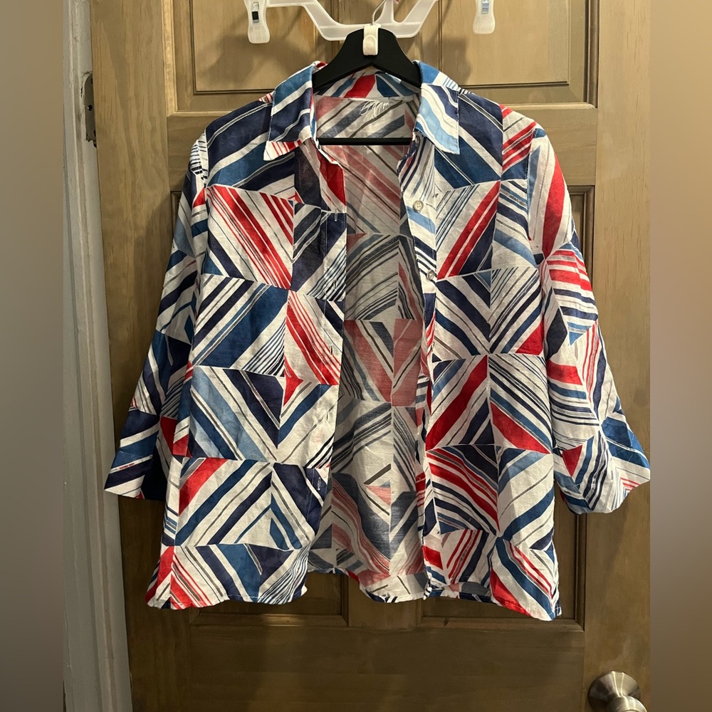 Unbranded sheer button down shirt or cover up